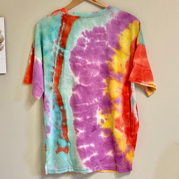 Oversized Sunkist Tie Dye Drop Shoulder T-Shirt - Picture 9 of 10